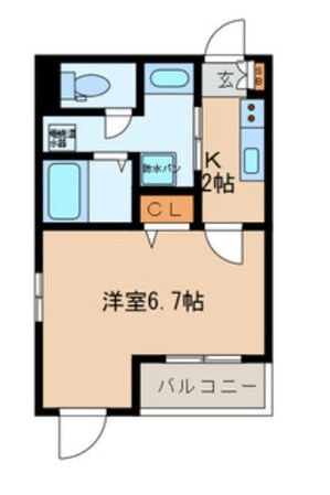 新富町駅 徒歩6分 4階の物件間取画像